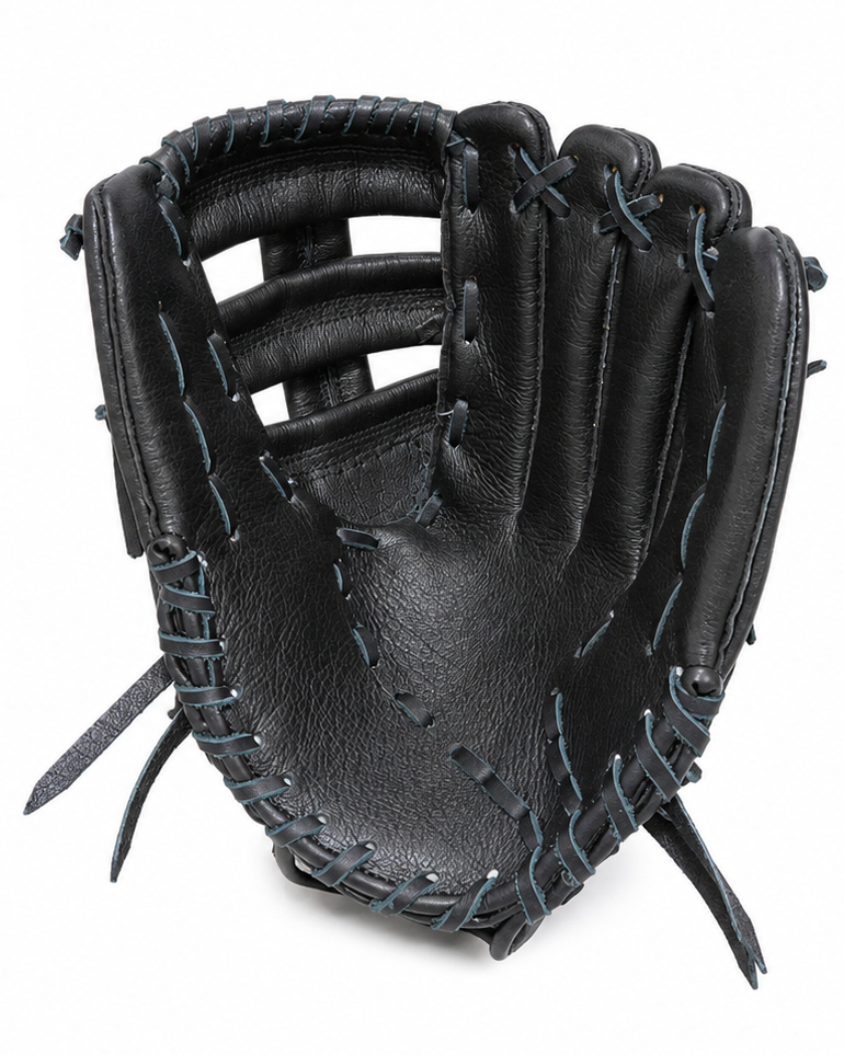 Erizal Sports Vintage Black Baseball GlovesVintage Black | Full-Grain Steerhide Leather Baseball and Softball Glove | Right Hand Throw | Adjustable Secure Fit | Handcrafted Mitt for Adults & Youth - Image 2